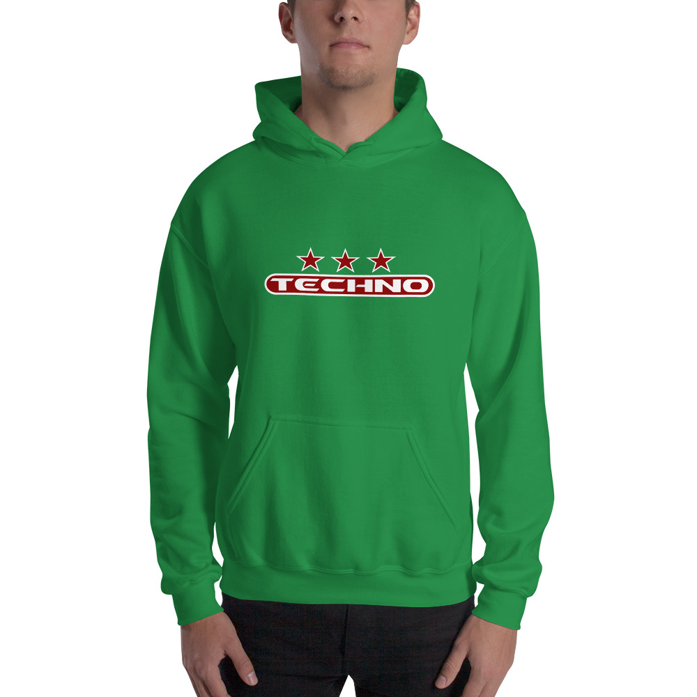 Sweat à capuche techno 7 red – Image 6