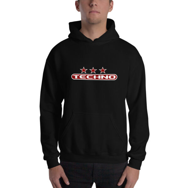 Sweat à capuche techno 7 red