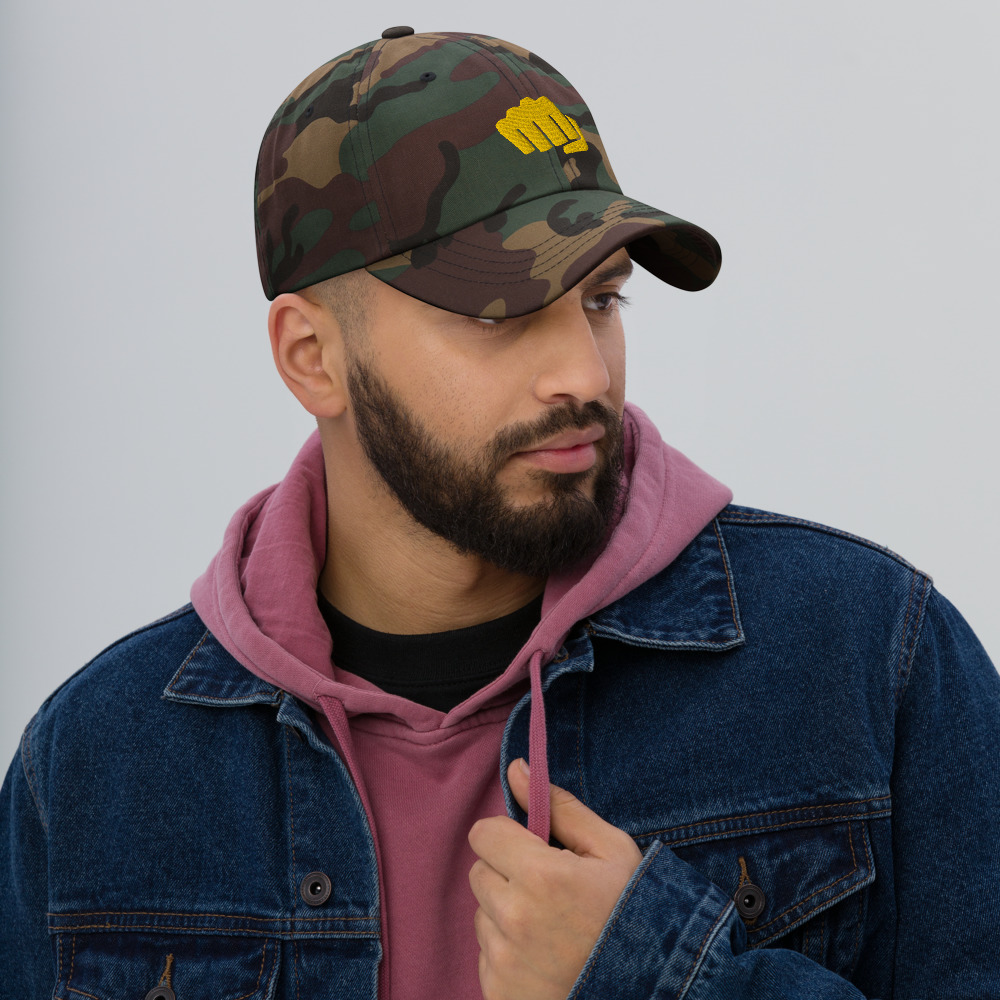 Casquette Baseball fight jaune – Image 3