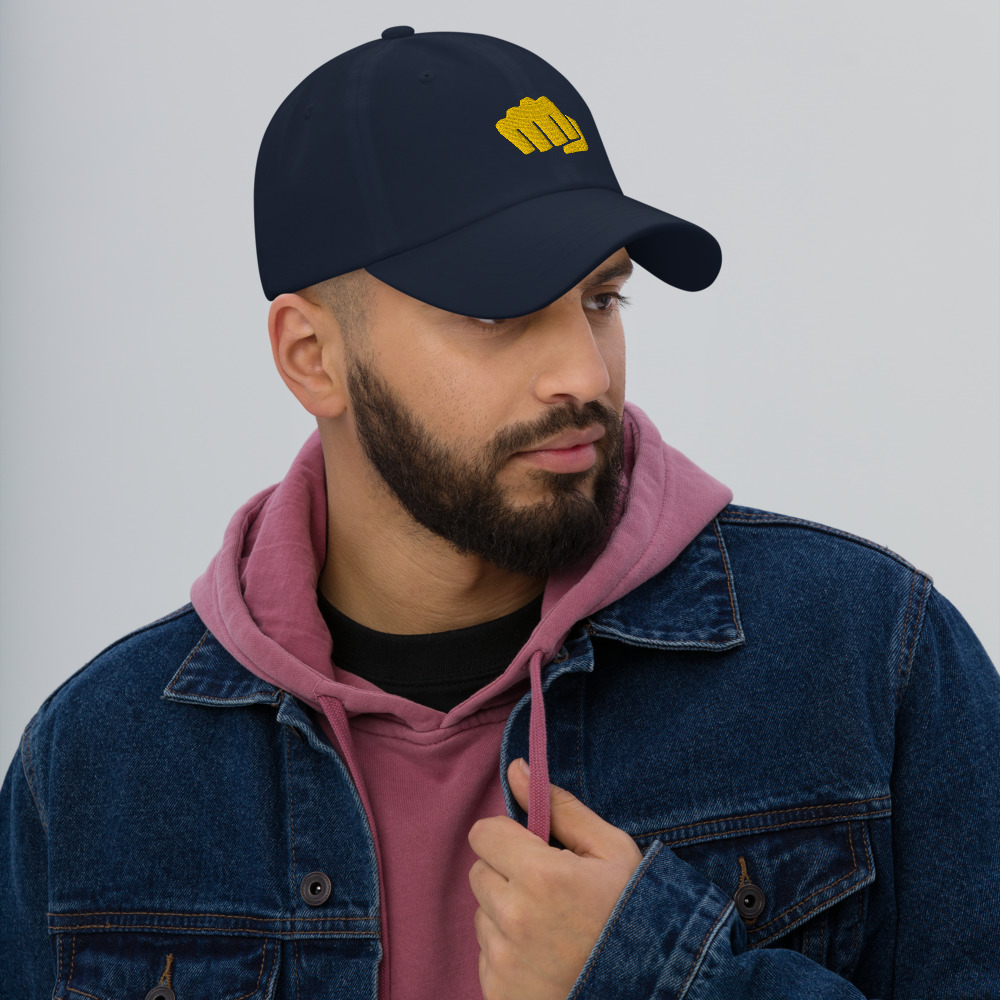 Casquette Baseball fight jaune – Image 2