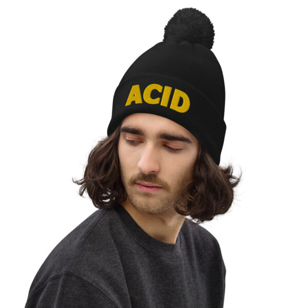 Bonnet à pompon acid