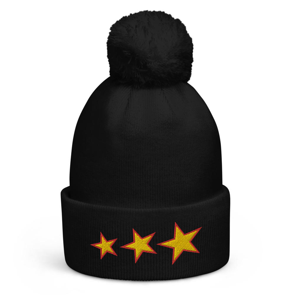 Bonnet à pompon 3 étoiles – Image 2