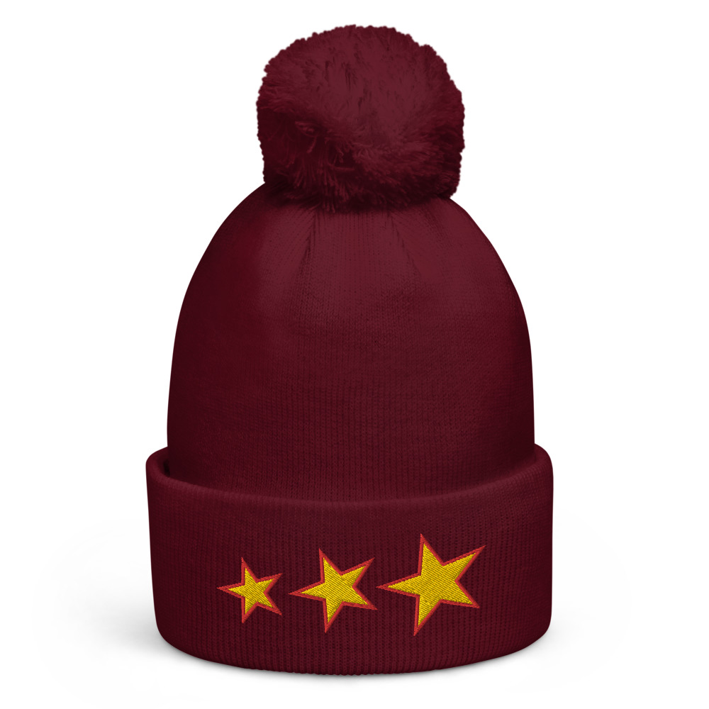 Bonnet à pompon 3 étoiles – Image 3