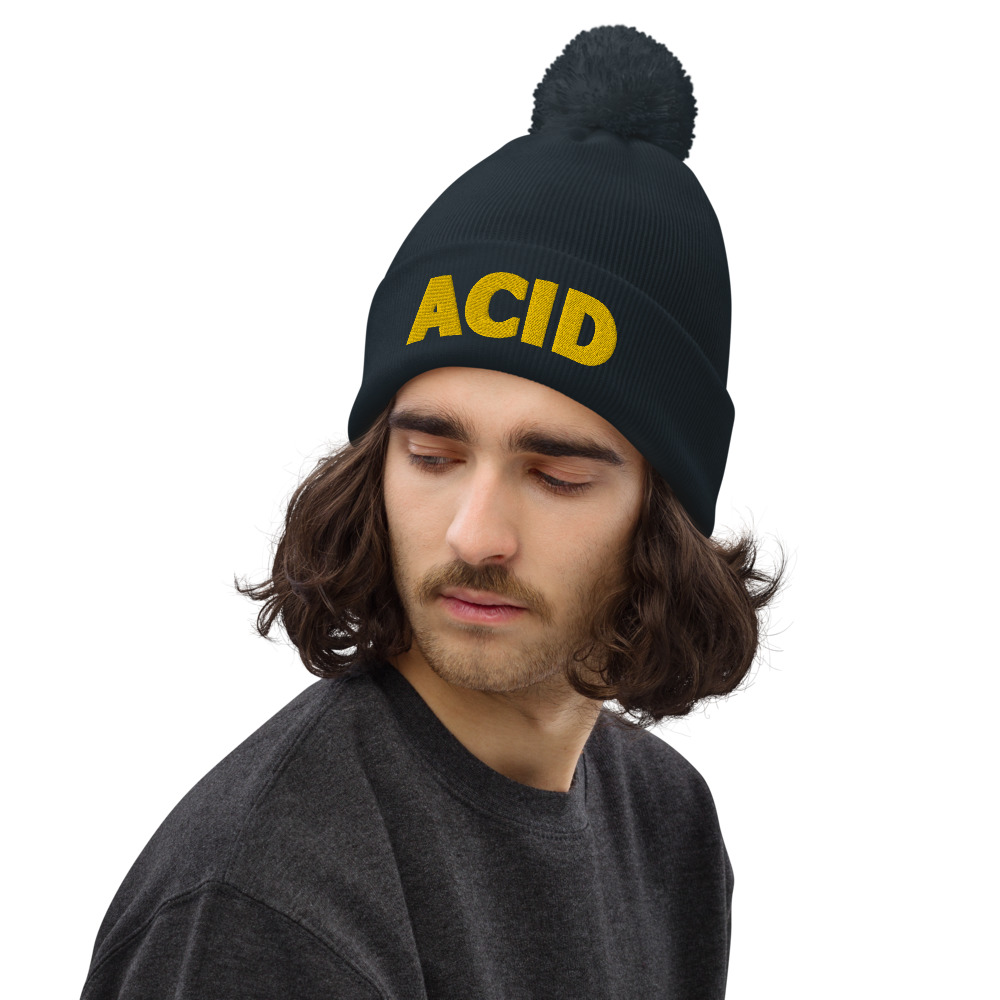 Bonnet à pompon acid – Image 3