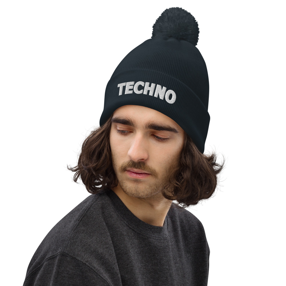 Bonnet à pompon techno – Image 3