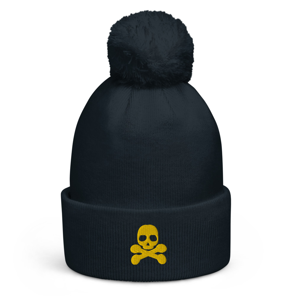 Bonnet à pompon pirate 2 jaune – Image 3