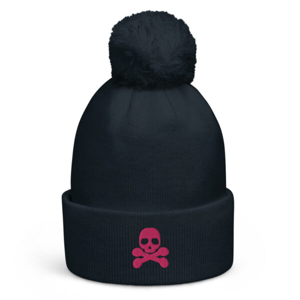 Bonnet à pompon pirate 2 rose