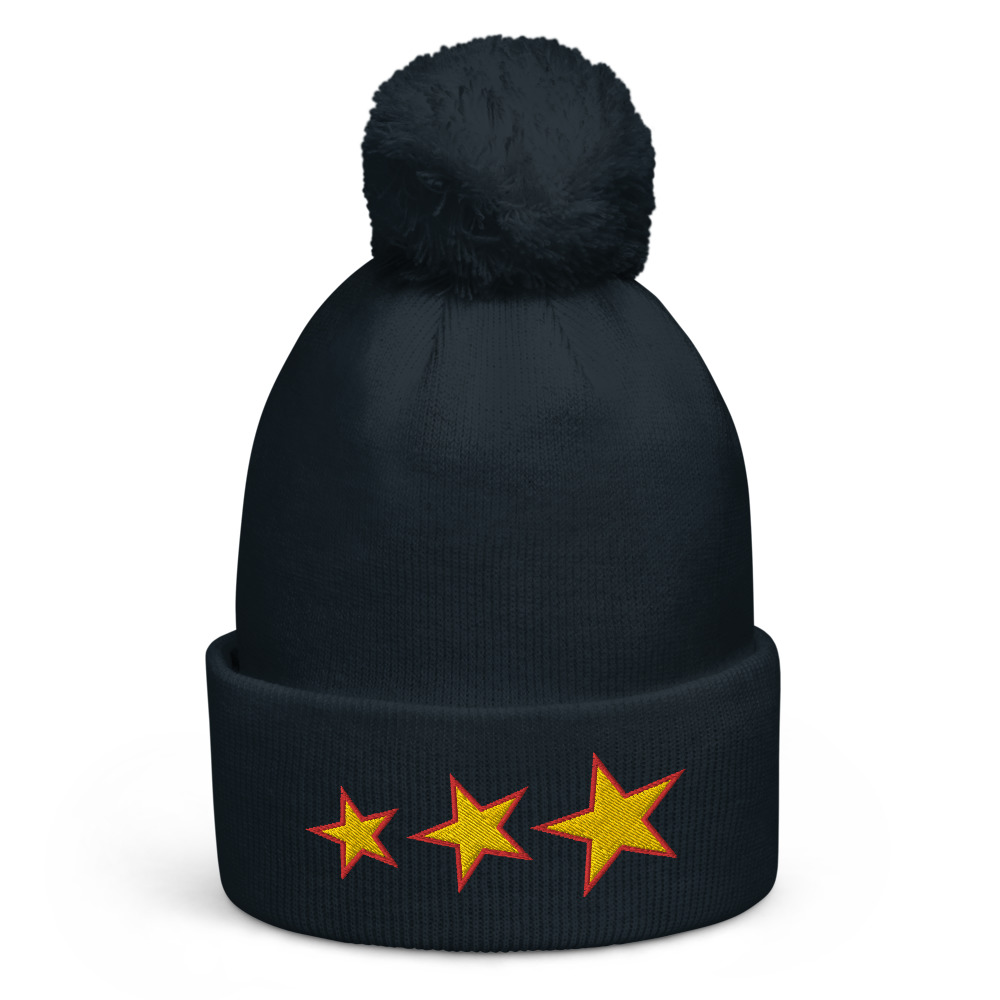 Bonnet à pompon 3 étoiles – Image 4