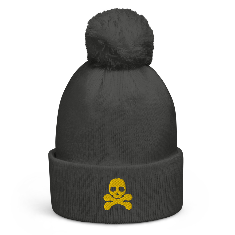 Bonnet à pompon pirate 2 jaune – Image 4