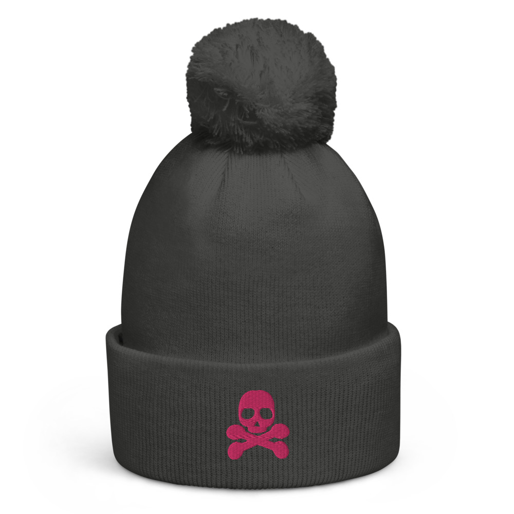 Bonnet à pompon pirate 2 rose – Image 3
