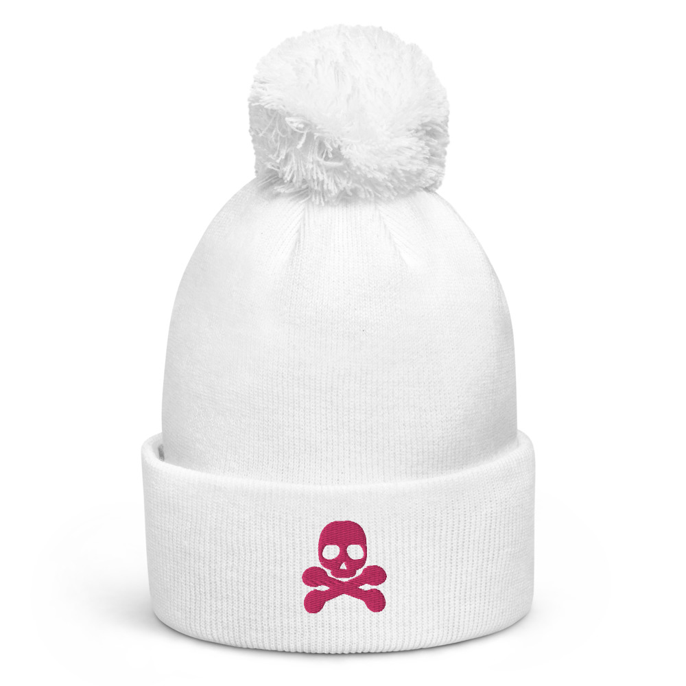 Bonnet à pompon pirate 2 rose – Image 5