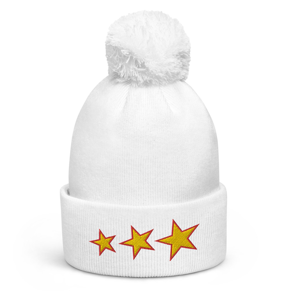Bonnet à pompon 3 étoiles – Image 6