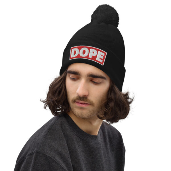 Bonnet à pompon DOPE rouge