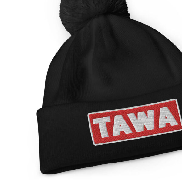 Bonnet à pompon TAWA rouge