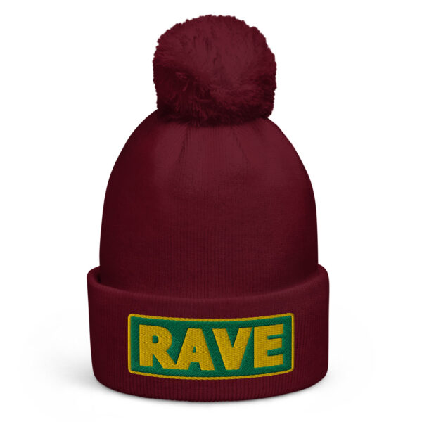 Bonnet à pompon RAVE vert