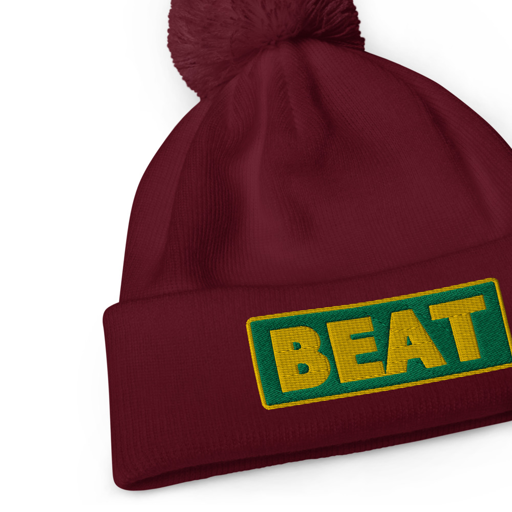 Bonnet à pompon BEAT vert