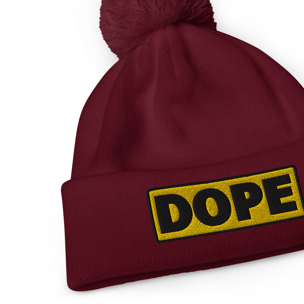Bonnet à pompon DOPE jaune – Image 3