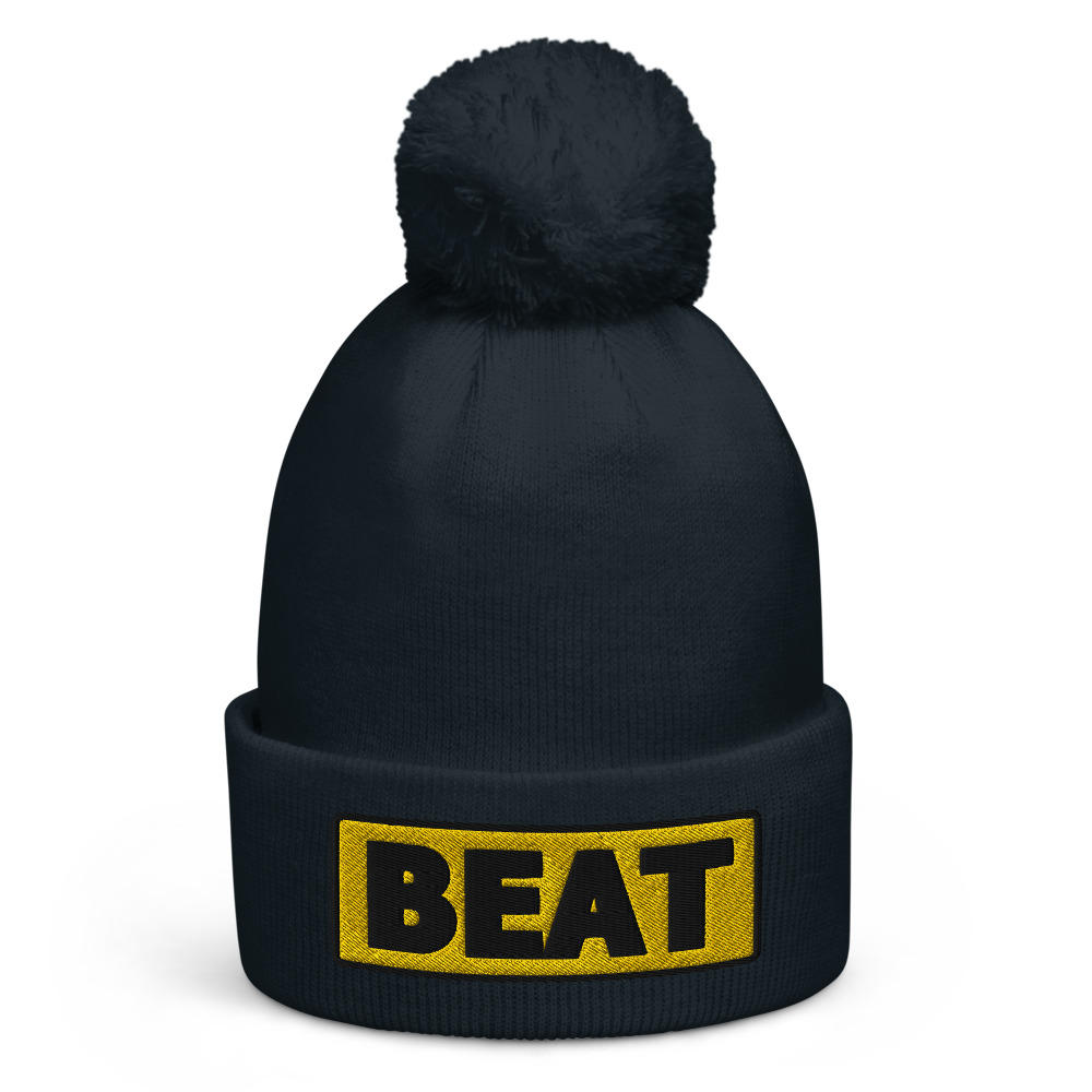 Bonnet à pompon BEAT jaune – Image 4