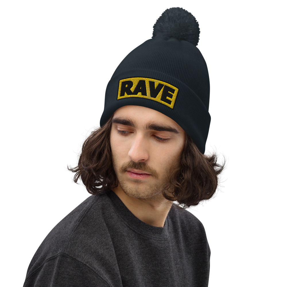 Bonnet à pompon RAVE jaune – Image 4