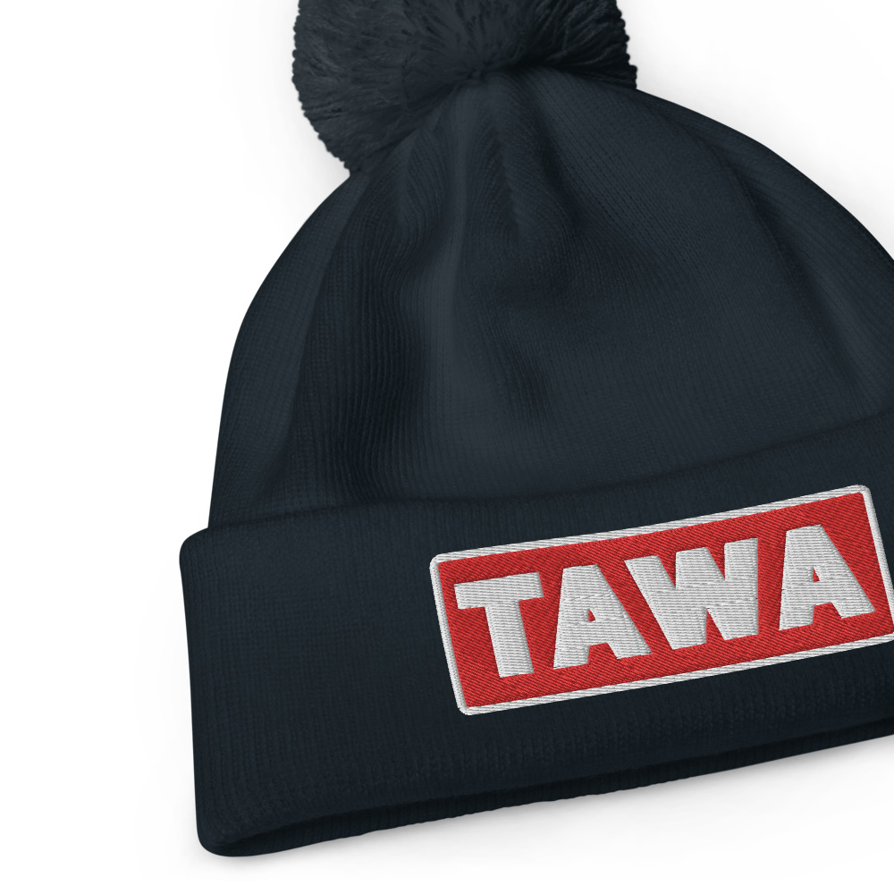 Bonnet à pompon TAWA rouge – Image 3
