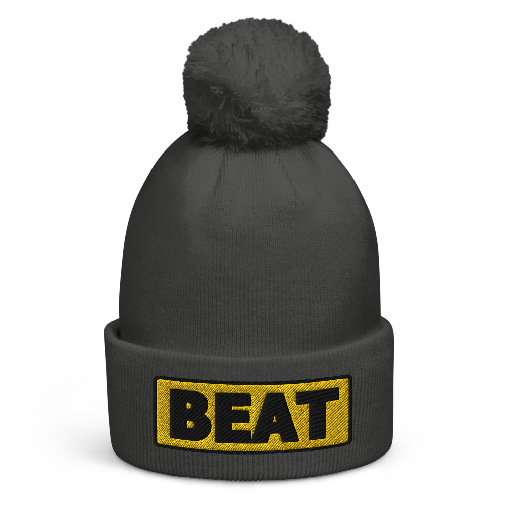 Bonnet à pompon BEAT jaune – Image 5
