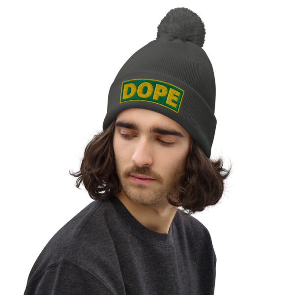 Bonnet à pompon DOPE vert