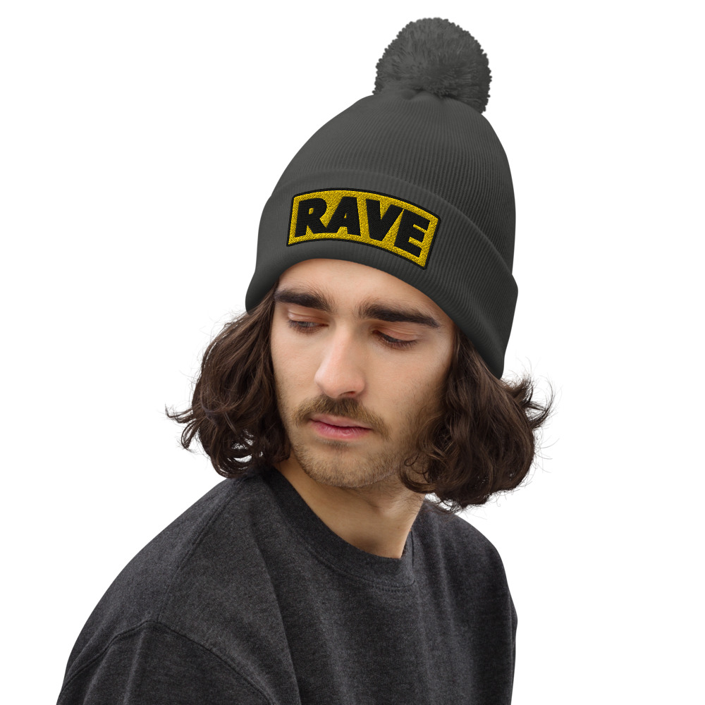 Bonnet à pompon RAVE jaune – Image 5