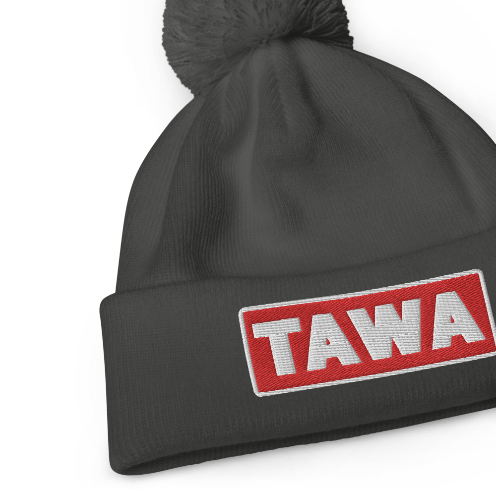 Bonnet à pompon TAWA rouge – Image 4