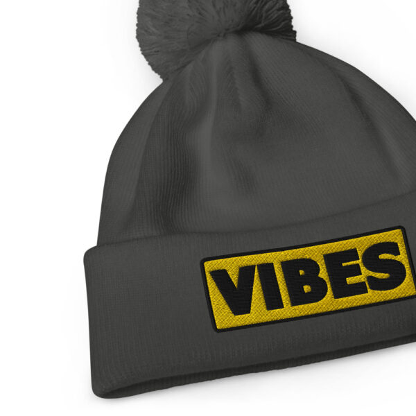 Bonnet à pompon VIBES jaune