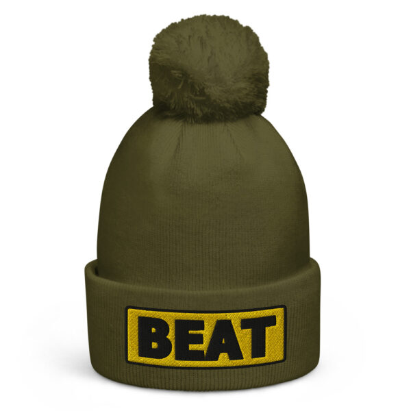 Bonnet à pompon BEAT jaune