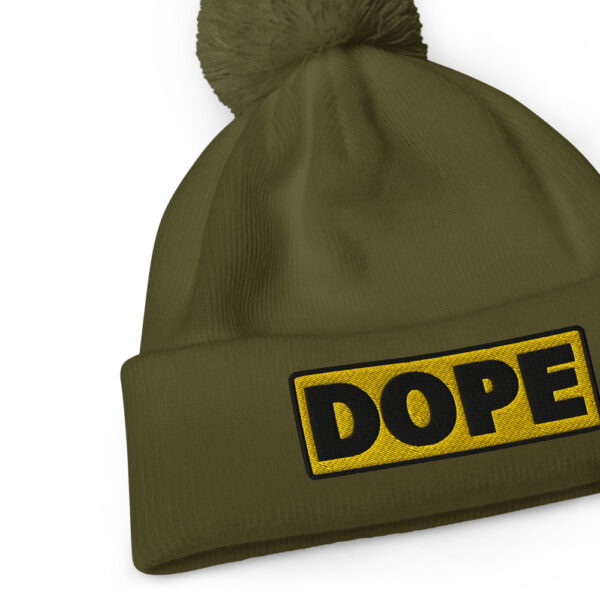 Bonnet à pompon DOPE jaune