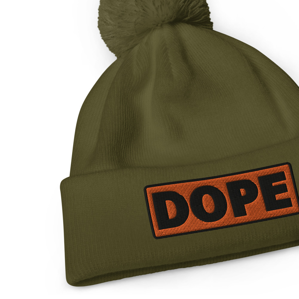 Bonnet à pompon DOPE orange – Image 6