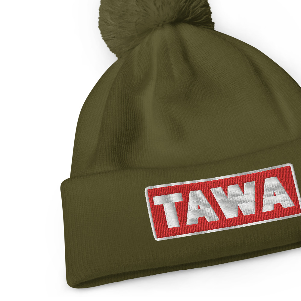 Bonnet à pompon TAWA rouge – Image 5