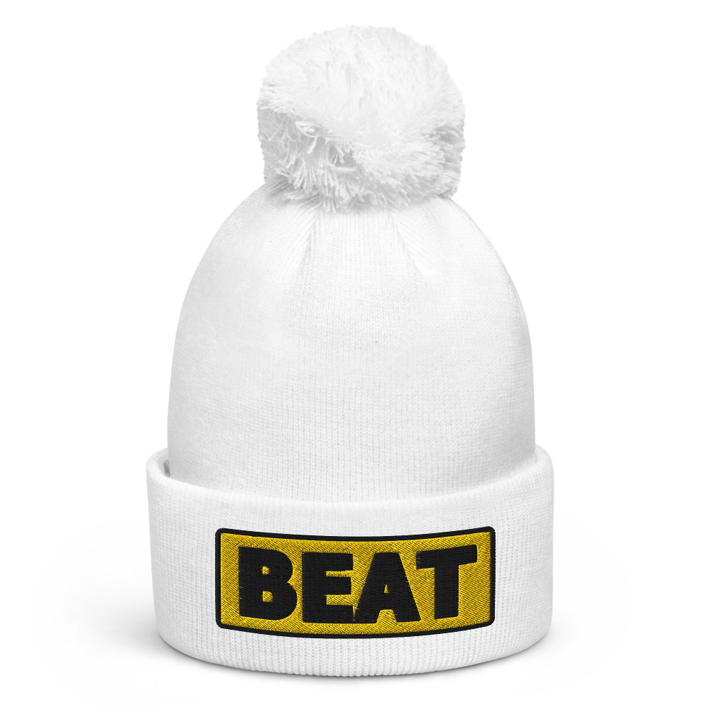 Bonnet à pompon BEAT jaune – Image 6