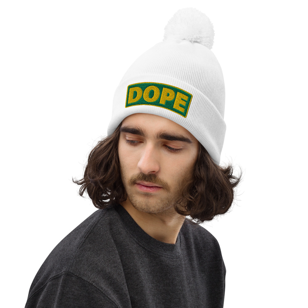 Bonnet à pompon DOPE vert – Image 6