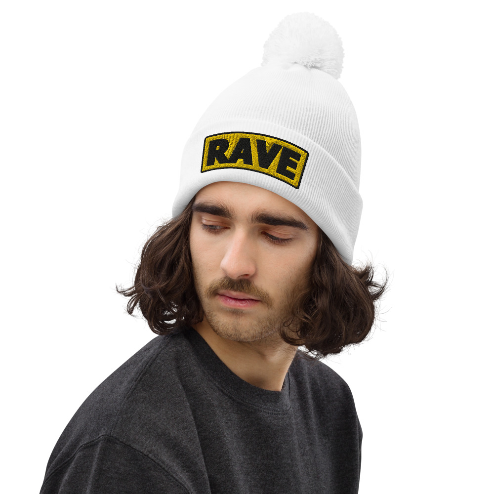 Bonnet à pompon RAVE jaune – Image 6