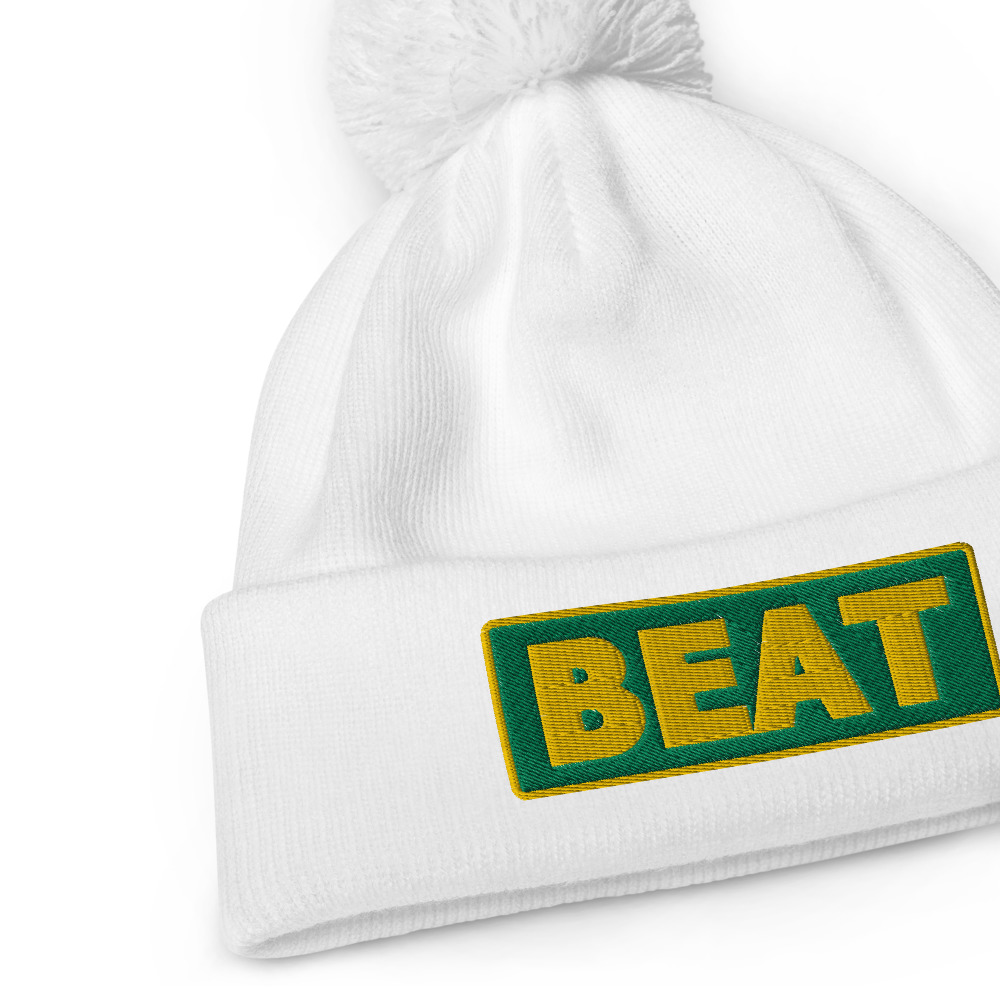 Bonnet à pompon BEAT vert – Image 6