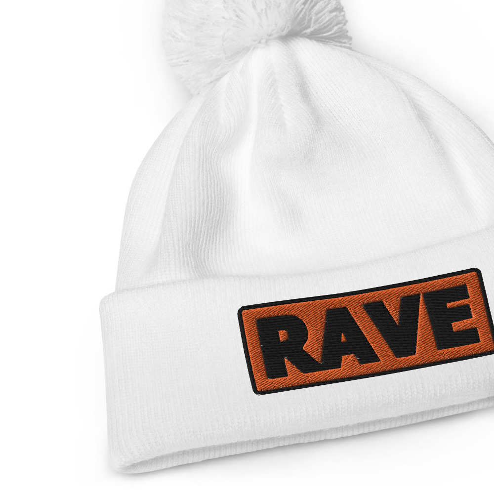 Bonnet à pompon RAVE orange