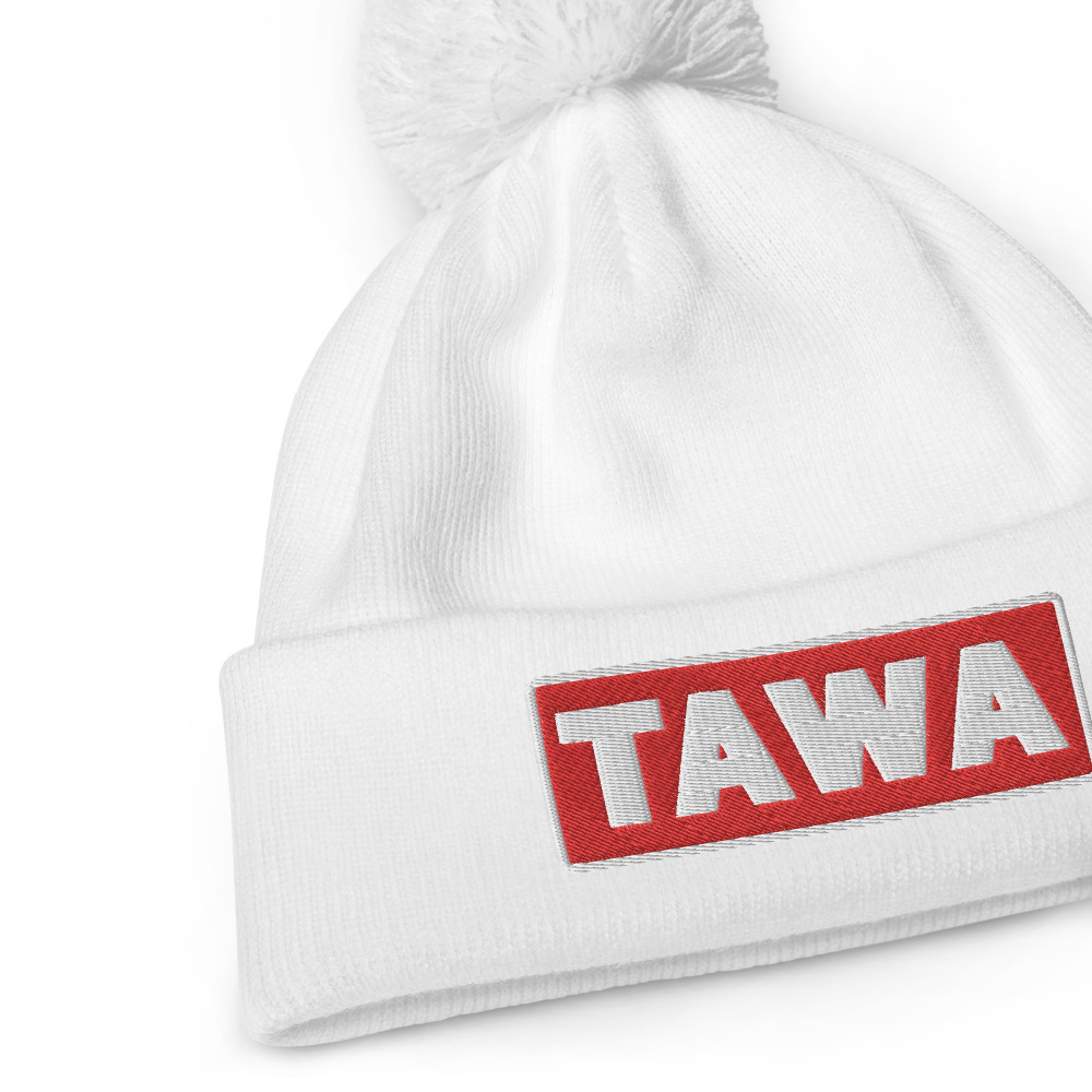 Bonnet à pompon TAWA rouge – Image 6