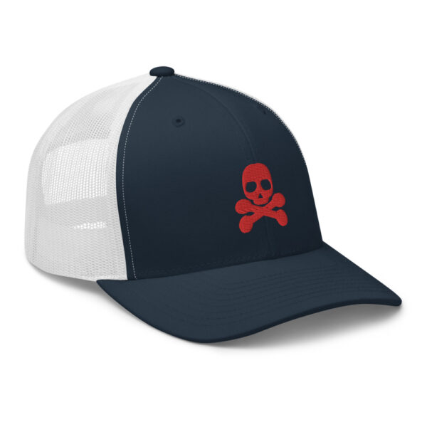 Casquette Trucker pirate rouge