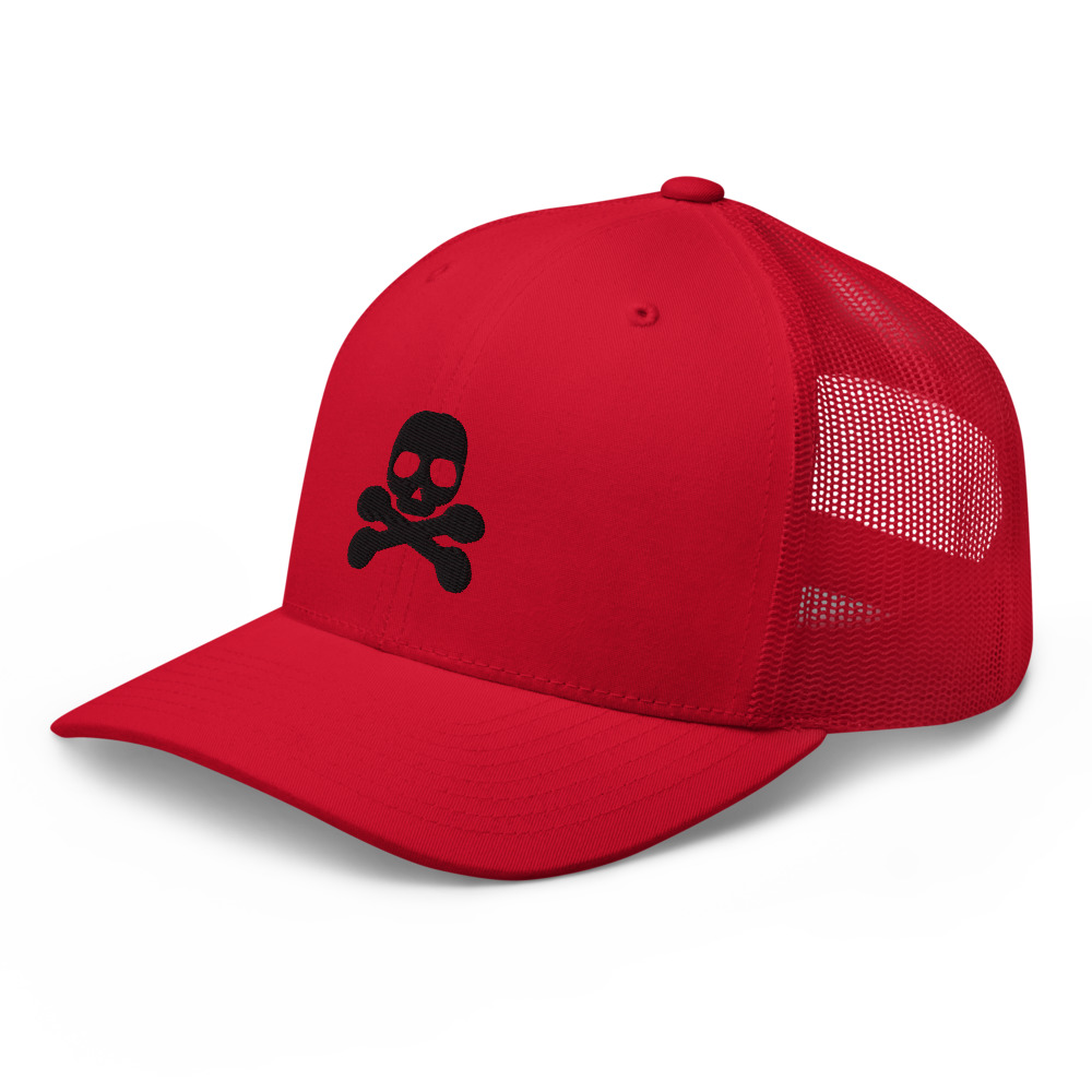 Casquette Trucker pirate noir – Image 2