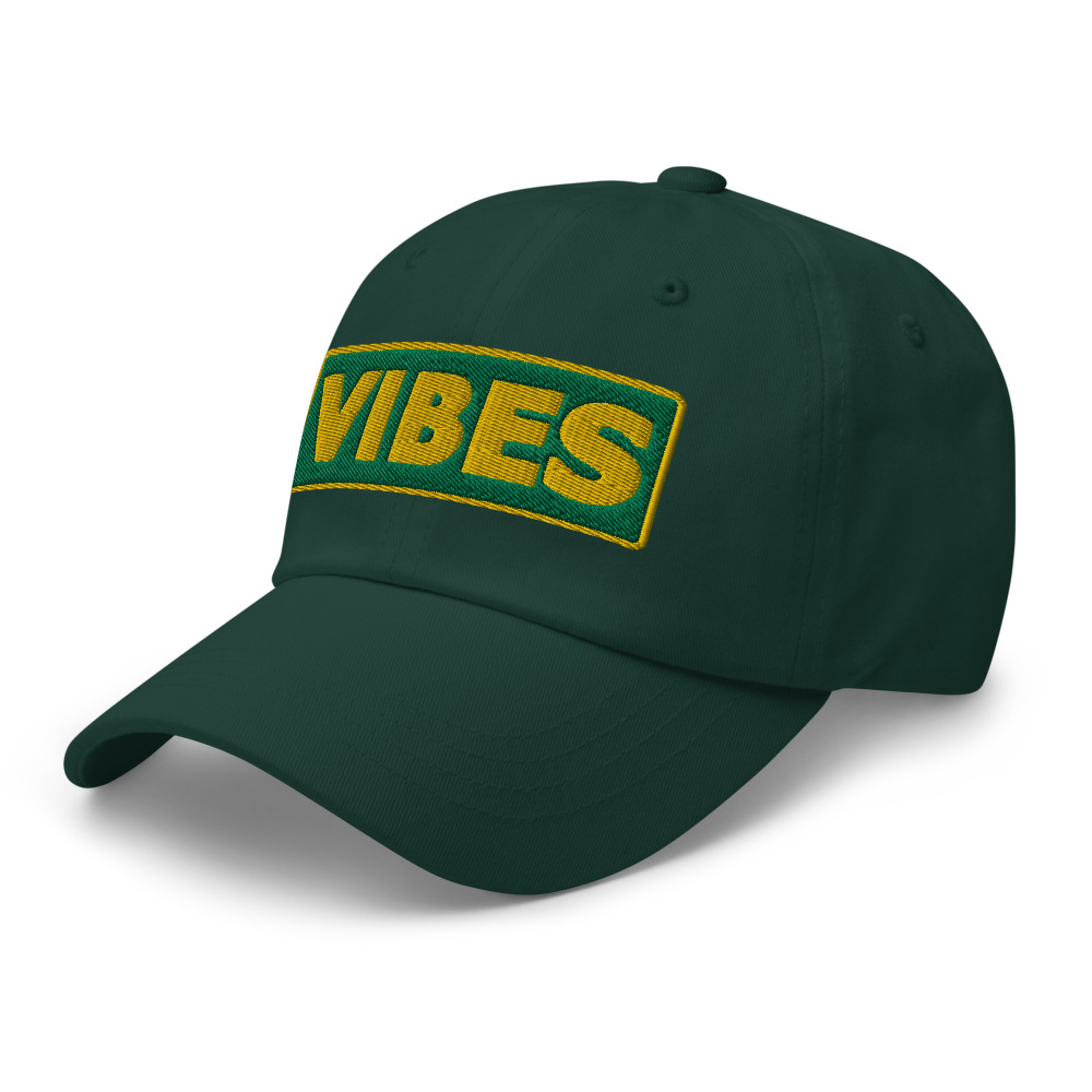 Casquette Baseball VIBES vert – Image 4