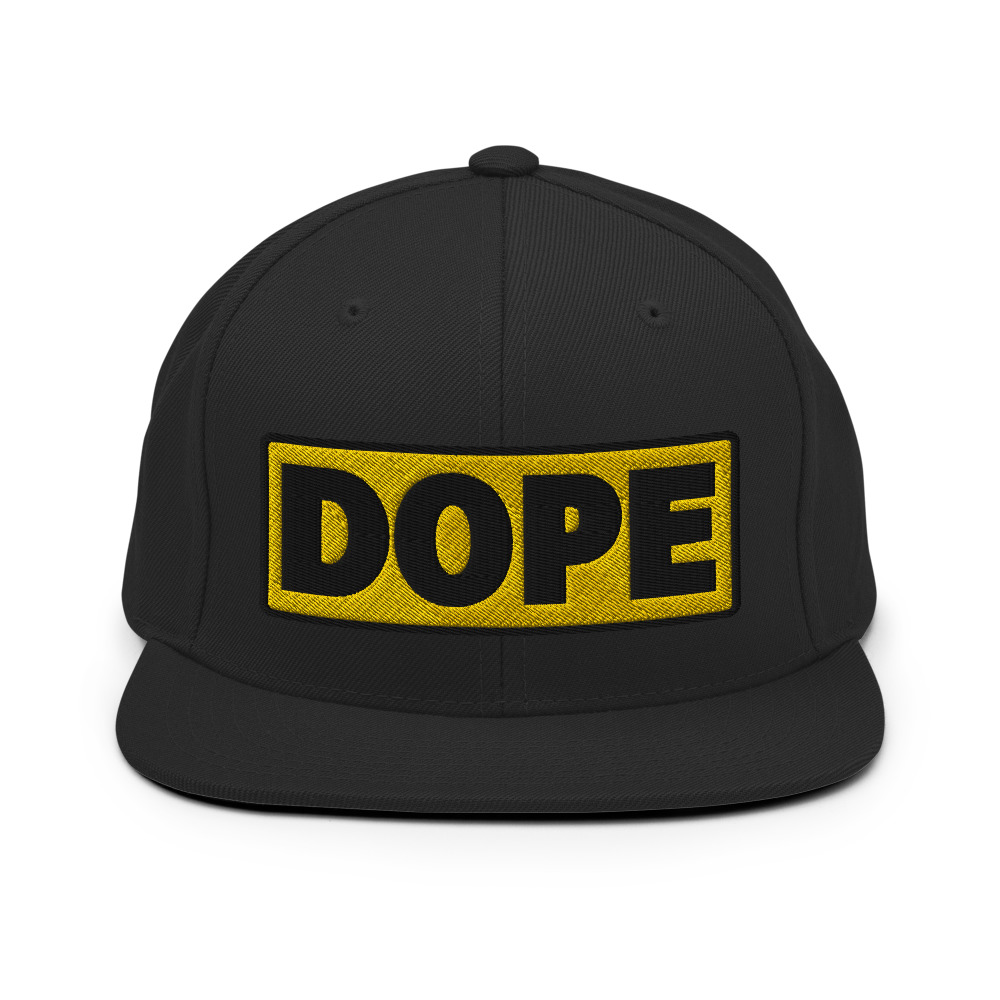 Casquette Snapback DOPE jaune – Image 15