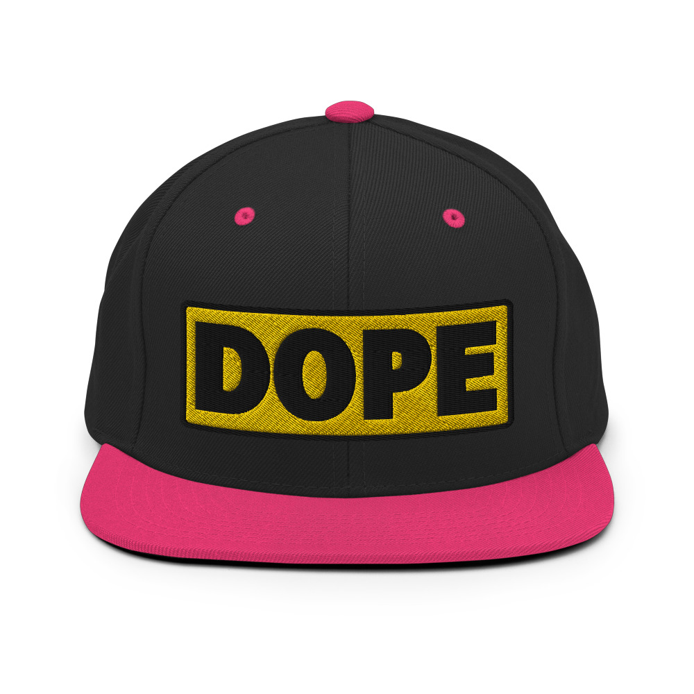 Casquette Snapback DOPE jaune – Image 12