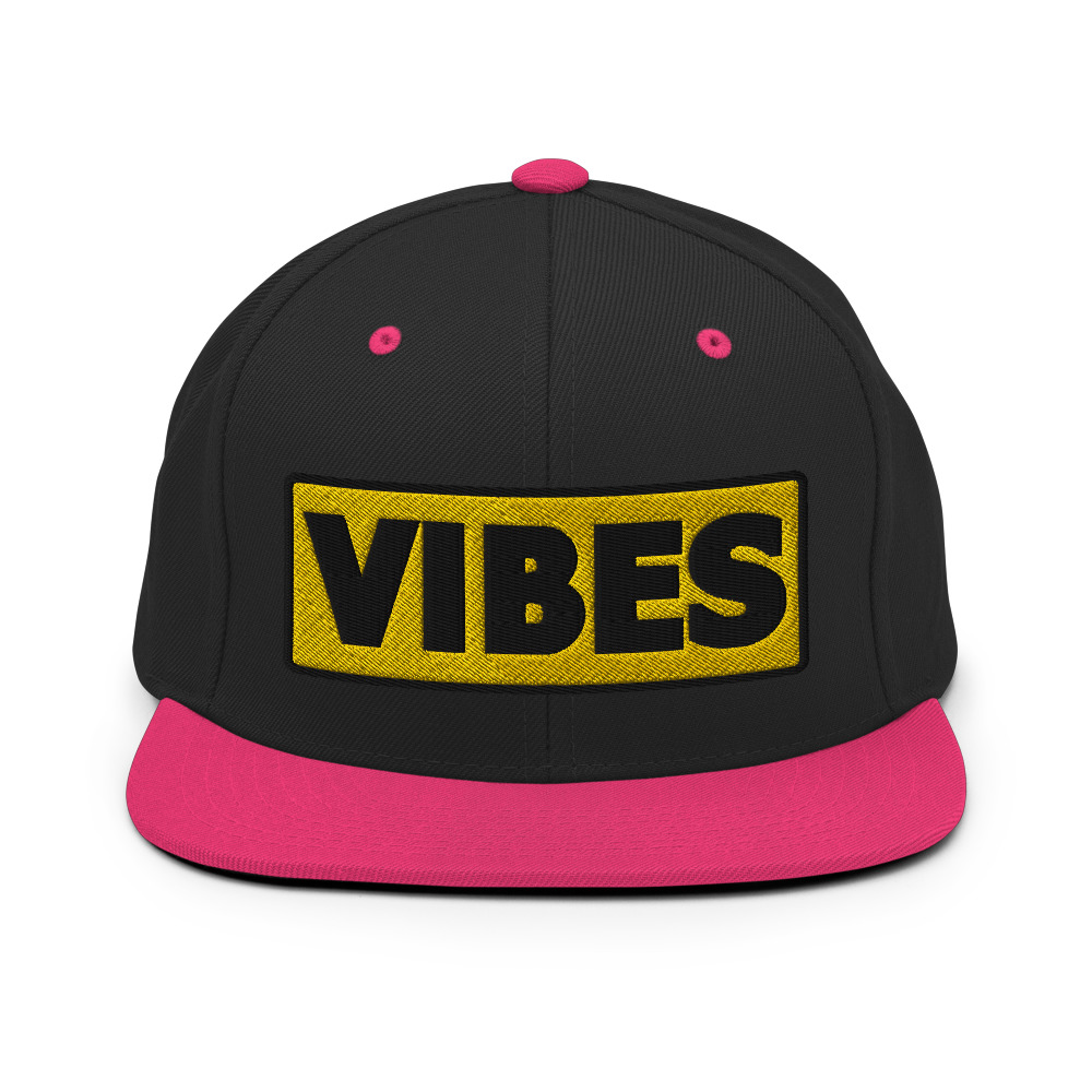 Casquette Snapback VIBES jaune – Image 3