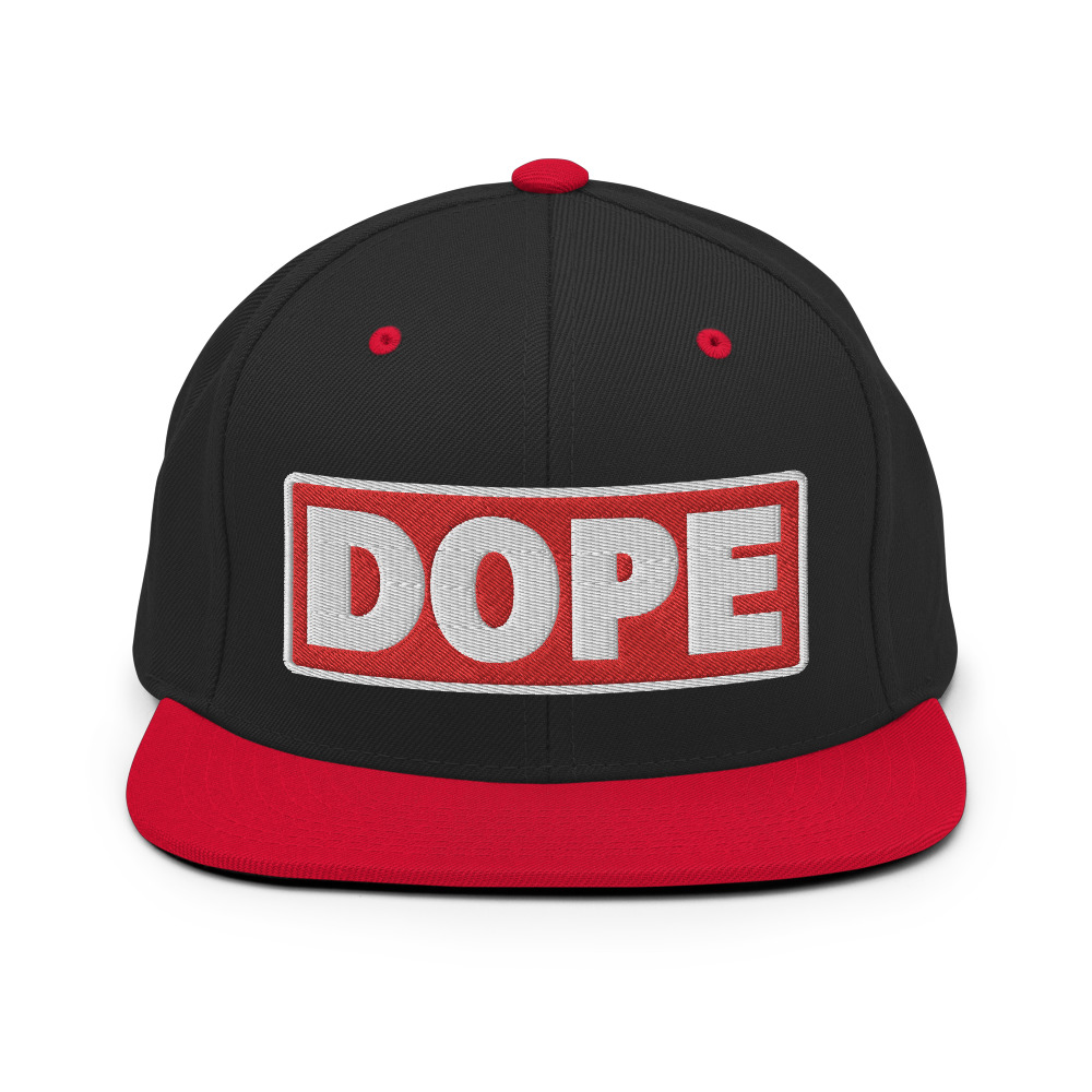 Casquette Snapback DOPE rouge