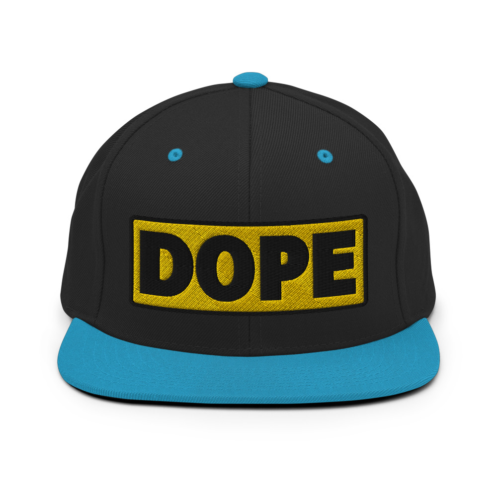 Casquette Snapback DOPE jaune – Image 13
