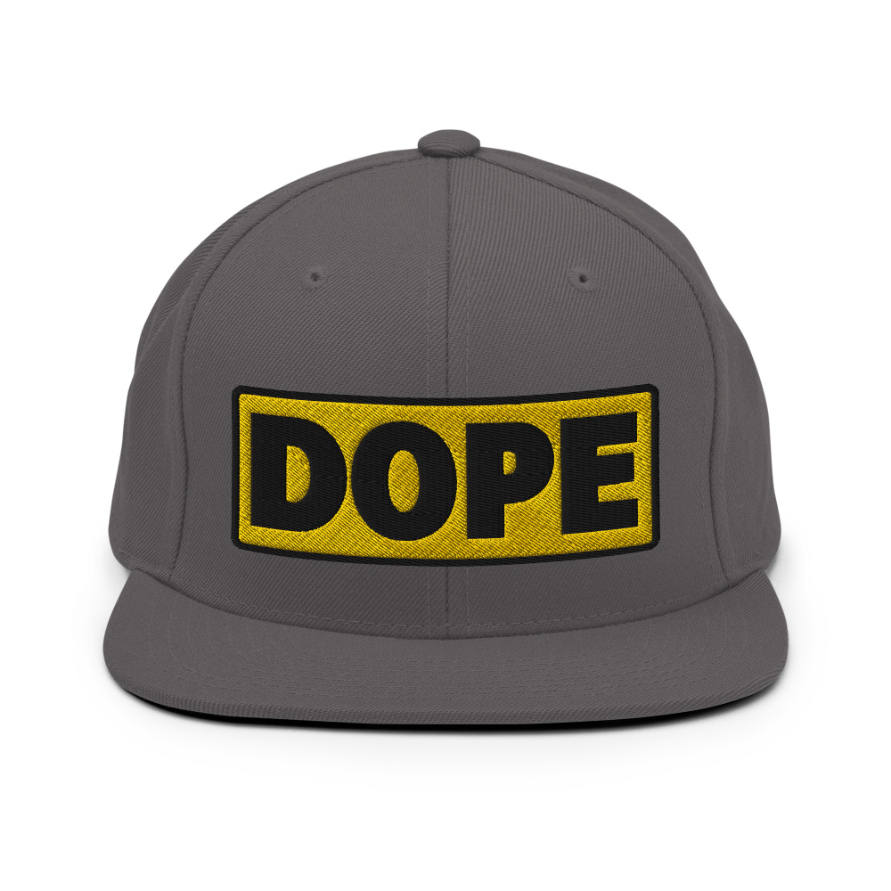 Casquette Snapback DOPE jaune – Image 4