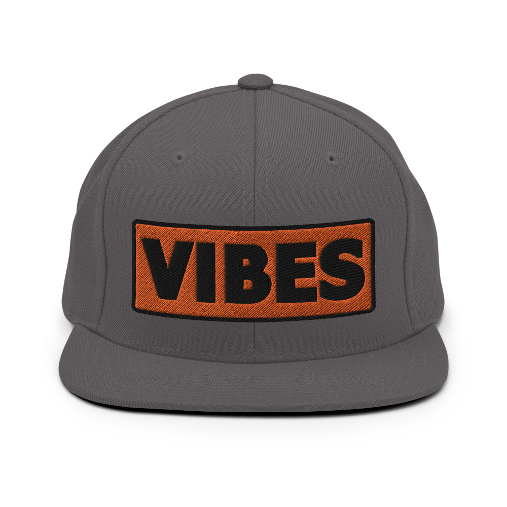 Casquette Snapback VIBES orange – Image 3