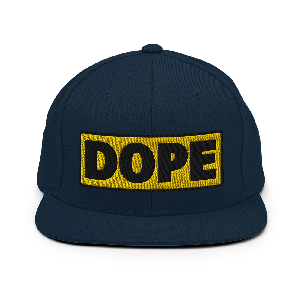 Casquette Snapback DOPE jaune – Image 10